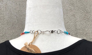 40" Long Mixed Bead Boho Necklace