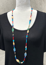 40" Long Mixed Bead Boho Necklace